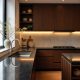Mẫu đá bếp đẹp 2026 với mặt bếp granite hiện đại