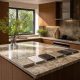 Đá ốp bếp granite cho phòng bếp hiện đại